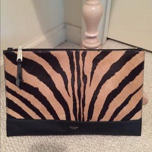 Rochas ponyhair/leather handbag